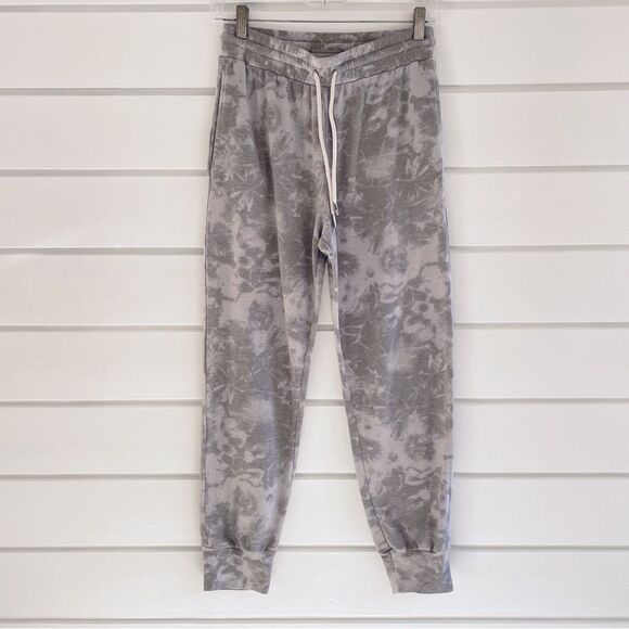 Gilli Grey and White Tie Dye Print Jogger Pants Size Small - Picture 1 of 5